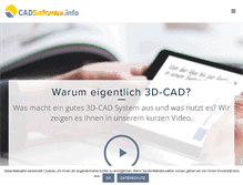 Tablet Screenshot of cadsoftware.info